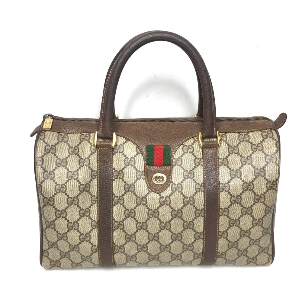 Authentic Gucci brown Boston satchel bag - Picture 2 of 15